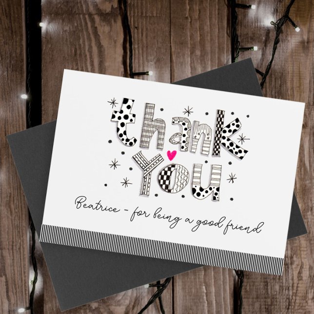 Personalizado Obrigado por ser meu cartão de amigo (Criador carregado)