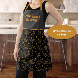 Personalizado Padrão Sun Desenhado à Mão Laranja D