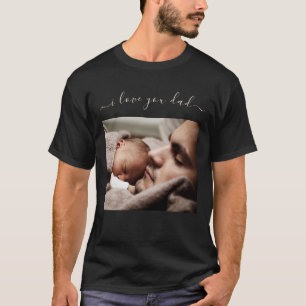 Personalizado Padre Foto Presente na Camisa T - Eu