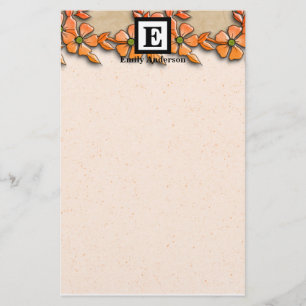 Personalizado Papelaria para Flores de Países