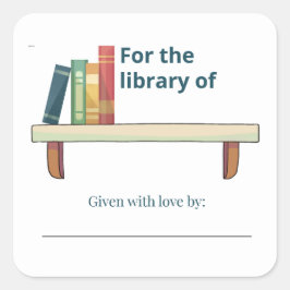 Personalizado para a Biblioteca de Nome Etiqueta