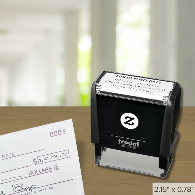 Personalizado Para Carimbo Somente Depósito | 4 Li (Criador carregado)