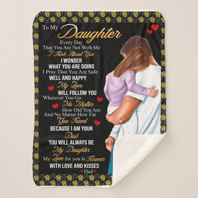 Personalizado Para Meu Cobertor De Filha, (Frente)