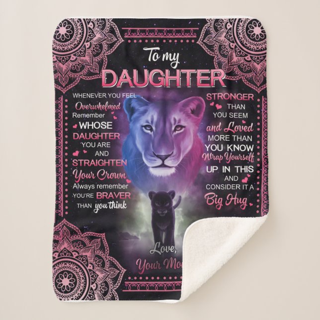 Personalizado Para Meu Cobertor De Filha, (Frente)