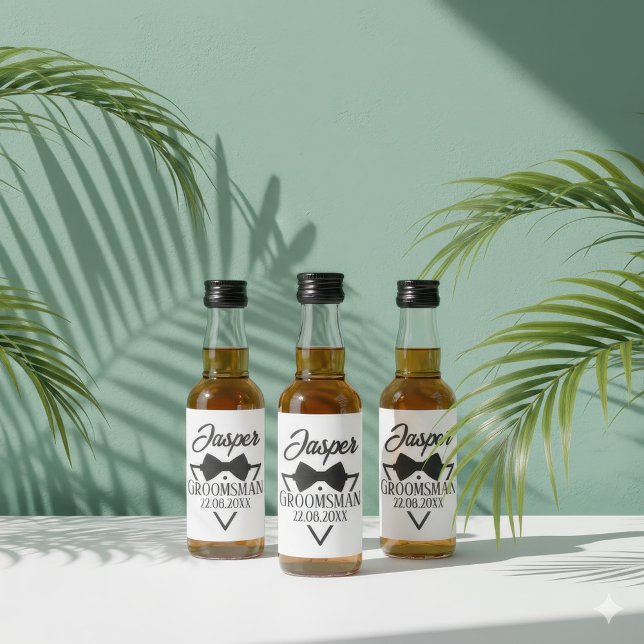 Personalizado para Padrinho (label for a bottle for a Groomsman)