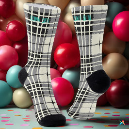 Personalizado para Xadrez de Tartan Preto e Branco