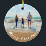 Personalizado Personalizado Seu Enfeites de natal<br><div class="desc">Enfeites de natal de Fotografias Personalizadas - O seu próprio Design com a Família - Feliz Natal - Família Personalizada/Amigos ou Oferta de Enfeites de natal Pessoal - Adicione a sua Fotografia / ou Texto - Redimensione e mova ou remova e adicione elementos / texto com a ferramenta de personalização!...</div>