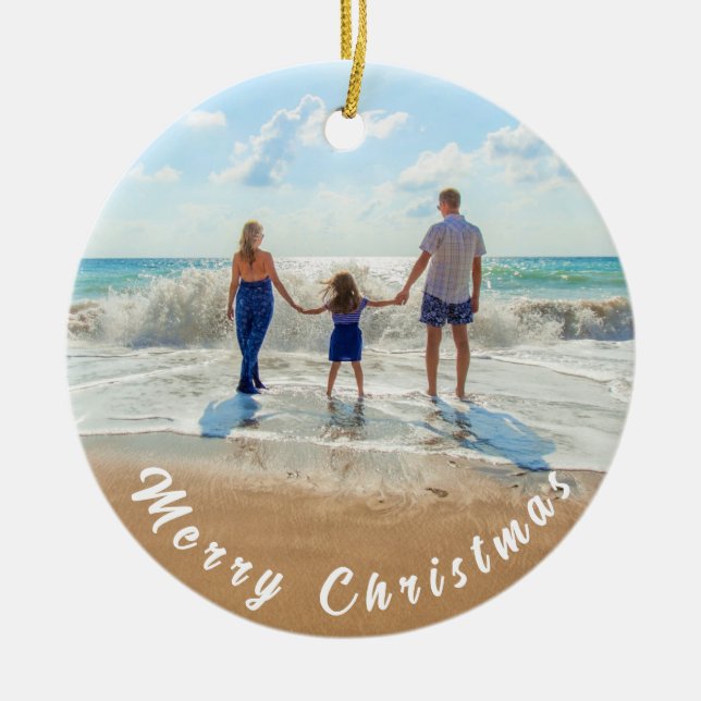 Personalizado Personalizado Seu Enfeites de natal  (Frente)
