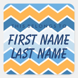 Personalizado Pertence Ao Adesivo Quadrado