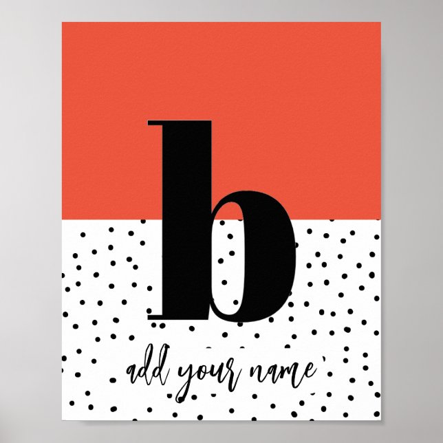 PERSONALIZADO - Poster - Minúscula b (Frente)