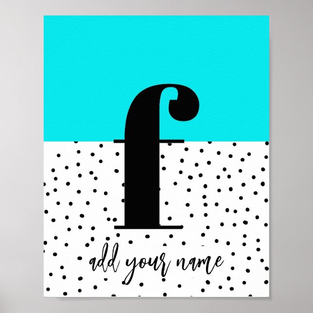 PERSONALIZADO - Poster - Minúsculas f (Frente)
