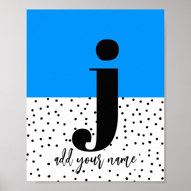 PERSONALIZADO - Poster - Minúsculas j (Frente)