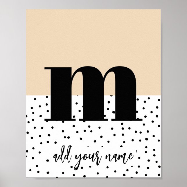 PERSONALIZADO - Poster - Minúsculas m (Frente)