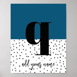 PERSONALIZADO - Poster - Minúsculas q