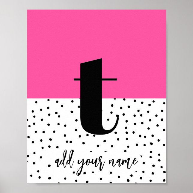 PERSONALIZADO - Poster - Minúsculas t (Frente)