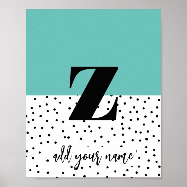 PERSONALIZADO - Poster - Minúsculas z (Frente)