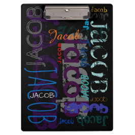 Personalizado repetindo a prancheta das letras do