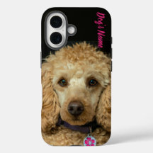 Personalizado seu nome e foto do cachorro Poodle