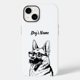 Personalizado seu nome e foto do cão do German she