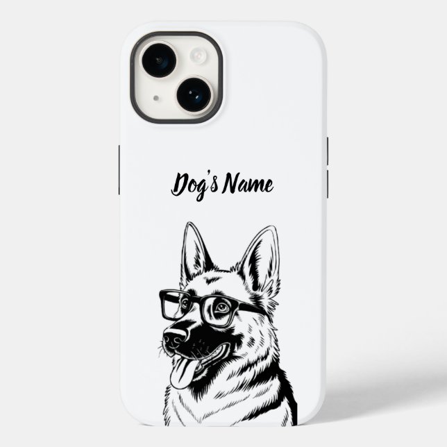 Personalizado seu nome e foto do cão do German she (Verso)