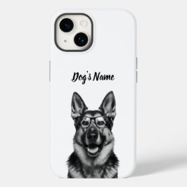Personalizado seu nome e foto do cão do German she