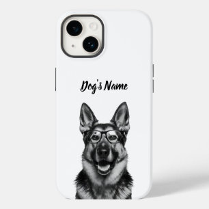 Personalizado seu nome e foto do cão do German she
