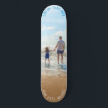 Personalizado seu skate de fotos e texto personali<br><div class="desc">Tabuleiro de Texto e Fotografias Personalizadas - Exclusivo da sua Família/Amigos Personalizados do Design ou Presente de Painéis Pessoais - Adicione a sua Fotografia / Texto / Nome / mais - Redimensione e mova ou remova e adicione elementos / imagem com a ferramenta Personalização! Escolha fonte / tamanho / cor!...</div>