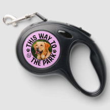 Personalizado 'This Way to the Park' Cachorro Leas