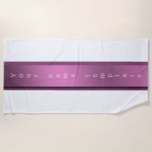 Personalizado, Toalha de praia festiva, monocromát