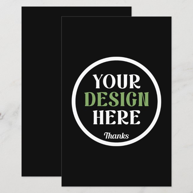 personalizado, único, elegante e minimalista (Frente/Verso)
