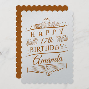 Personalizado - versão de Brown do cartão de