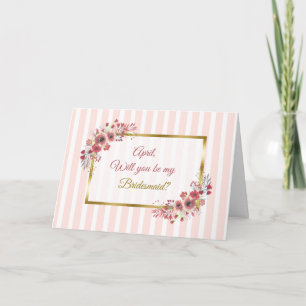 Personalizado Você será meu cartão da Bridesmaid?
