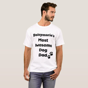 Personalizar a camisa do pai do cão com nome de cã