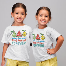 Personalizar a Camisa T da Garota BFF da Fruta Bon