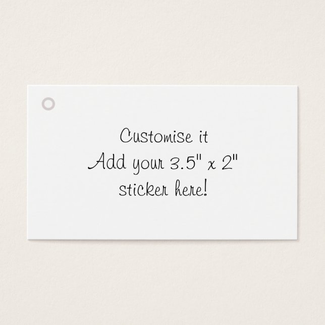 Personalizar a etiqueta de presente de vazio (Frente)