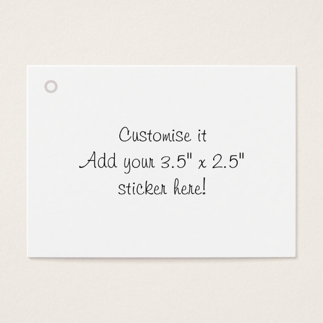 Personalizar a etiqueta de presente de vazio (Frente)