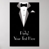 Personalizar arte de Tuxedo Poster do Partido