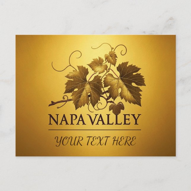 Personalizar Belo Convite Napa Valley (Frente)