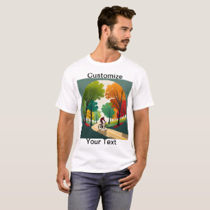 Personalizar Bicicleta de Camisa T de Trilha Cênic