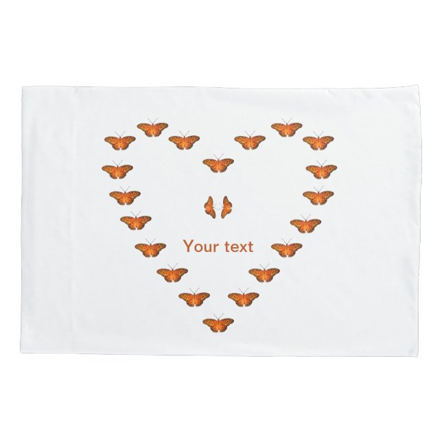 Personalizar borboletas de paixão em forma de cora (Verso)