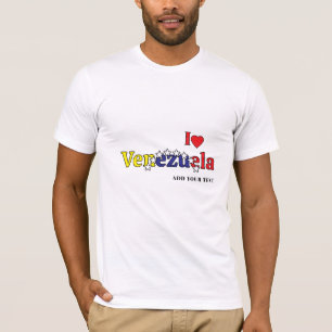 personalizar camiseta venezuelana masculina amor b