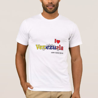 personalizar camiseta venezuelana masculina amor b