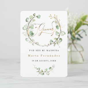 Personalizar cartão de agradecimento a madrinha