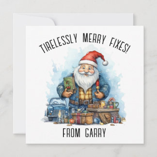 Personalizar Cartão De Natal Para Mecânica Automát