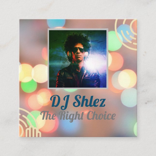 personalizar cartão de visita DJ  (Frente)