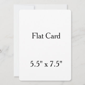 personalizar cartão plano arredondado 5.5" x 7.5"