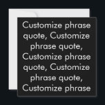 Personalizar citação de frase, elegante cartão bra<br><div class="desc">Personalizar citação de frase,  cartão branco preto elegante Personalizar,  personalizar com nome,  frase ou texto</div>