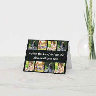 Personalizar colagem de fotos e cartão de feriado 