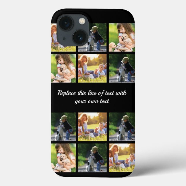 Personalizar colagem de fotos e texto Case-Mate iP (Verso)