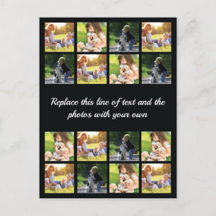 Personalizar coleção de fotos e anúncio de texto p